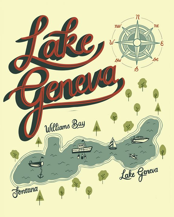 Lake Geneva Map